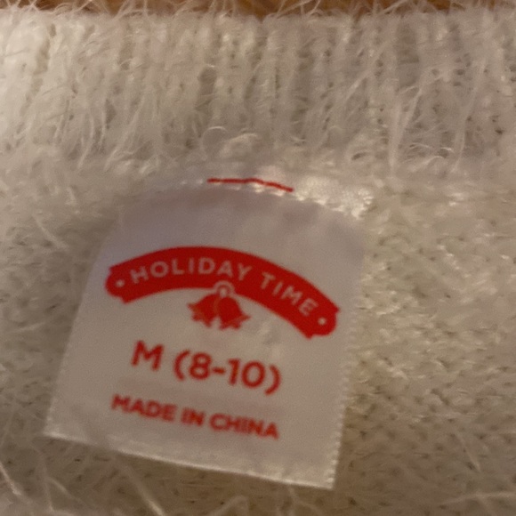 Christmas Holiday Time Long Sleeve Pullover Sequin Relaxed Fit Sweater (Women's) - Picture 6 of 7